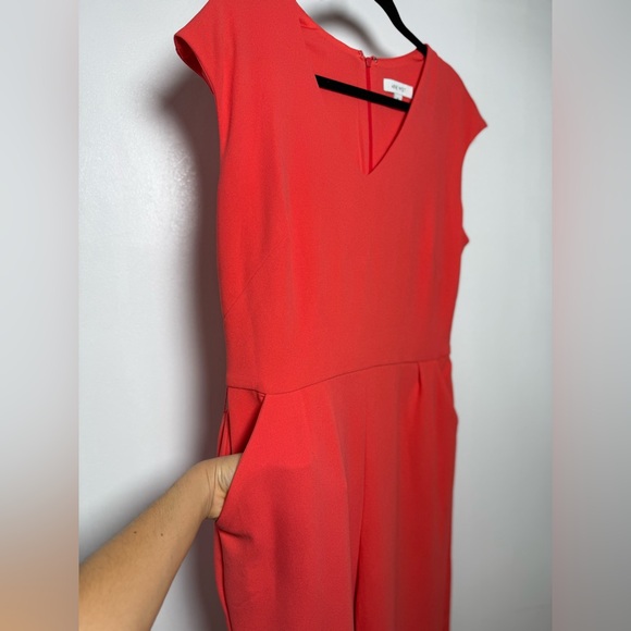 Nine West Coral Wide Leg Jumpsuit with Belt Size 10 - Picture 7 of 13